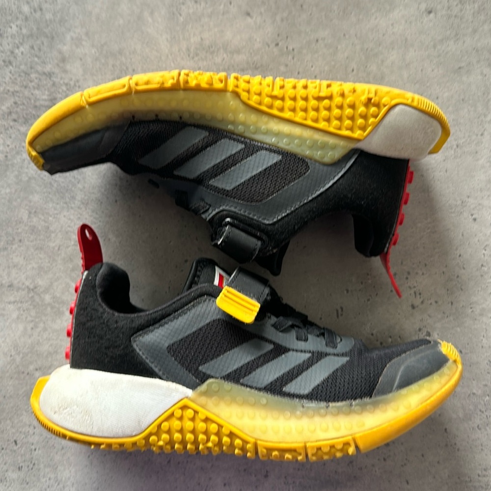 Adidas x Lego rubber shoes